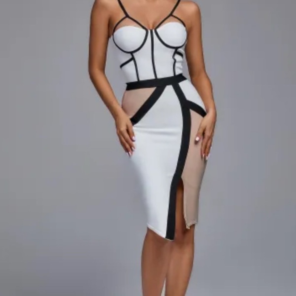 Elegant Bodycon Bella Barnett Colorblock Dress